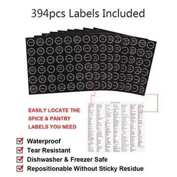 Art Secret Magnetic Spice Jars for Kitchen Organization