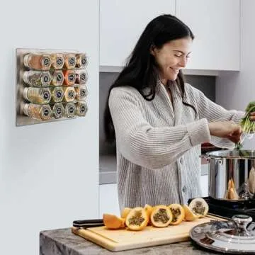 Art Secret Magnetic Spice Jars for Kitchen Organization