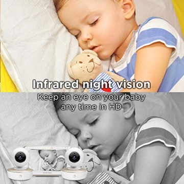 Motorola MBP50-G2 Baby Monitor with 2 HD Cameras & Night Vision
