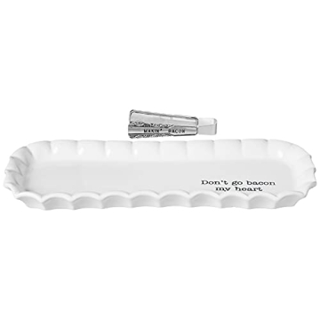 Charming Mud Pie Bacon Serving Tray Set for Brunch