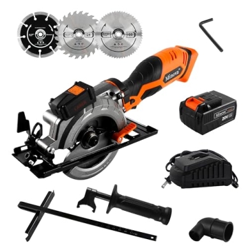 MINOVA 20V Cordless Circular Saw - Compact, Powerful with Laser Guide