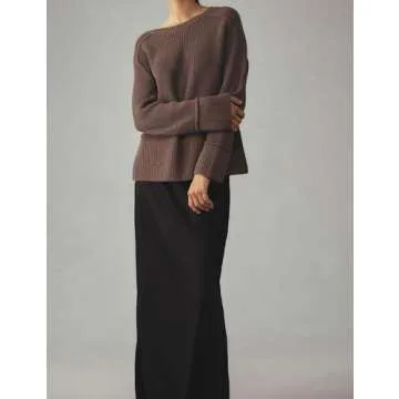 Livtany Women’s Oversized Fall Pullover Sweater - Cozy & Chic