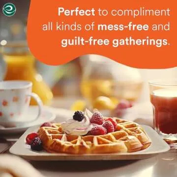 ECO SOUL Compostable Palm Leaf Plates 100 Count