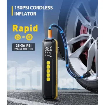 150 PSI Tire Inflator Compact Air Compressor for Cars