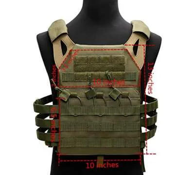 Durable Tactical Molle Vest for Airsoft and Outdoor Fun