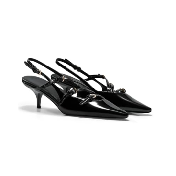 Coutgo Stylish Slingback Kitten Heels - Chic Comfort for Every Occasion