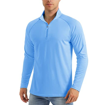 MAGCOMSEN Men's Long Sleeve Sun Shirt UPF 50+ UV Protection Outdoor Tee for Summer Adventures