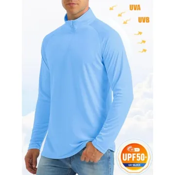Men's Long Sleeve Sun Shirt UPF 50+ for Outdoor Comfort