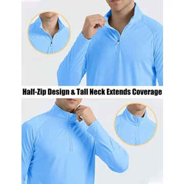 Men's Long Sleeve Sun Shirt UPF 50+ for Outdoor Comfort