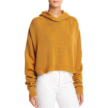 Theory Women's Long Sleeve Crop Hoodie