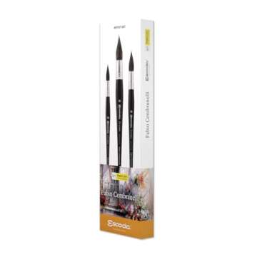 Escoda Signature Artist Watercolor Paint Brush Set, Fabio Cembranelli Set #1, Ultimo (Synthetic Squi...