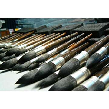 Escoda Signature Artist Watercolor Paint Brush Set, Fabio Cembranelli Set #1, Ultimo (Synthetic Squirrel) Mop Size 10, 14, 18