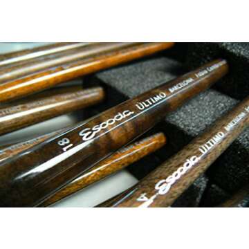 Escoda Signature Artist Watercolor Paint Brush Set, Fabio Cembranelli Set #1, Ultimo (Synthetic Squirrel) Mop Size 10, 14, 18