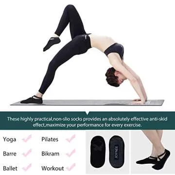 Premium Non-Slip Yoga Socks for All Fitness Levels