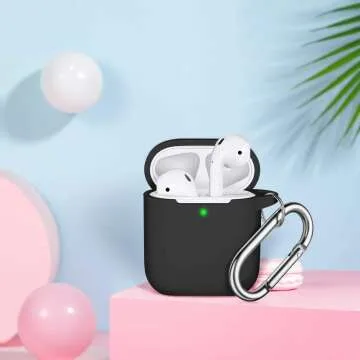 Stylish AirPods Case with Keychain for 1st & 2nd Gen