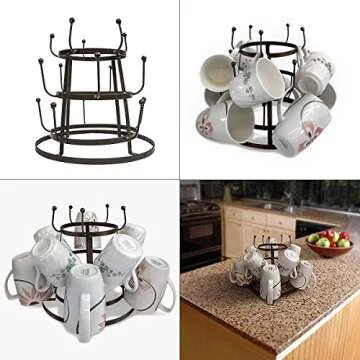 Stylish Sorbus Mug Holder for Oversized Mugs - Bronze