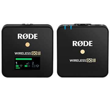 Rode Wireless GO II Compact Microphone System, Bundle with Turnstile Audio Lavalier Microphone