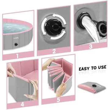 Furrybaby Dog Pool Fun for Kids and Pets Outdoor Use