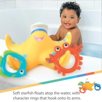 Nuby Starfish Bath Toy for Engaging Toddler Play