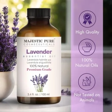 Majestic Pure Lavender Essential Oil with Dropper