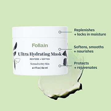 Follain Ultra Hydrating Face Mask: Restore + Soften | Intense Moisturizing, Nourishing Cream, Suppor...
