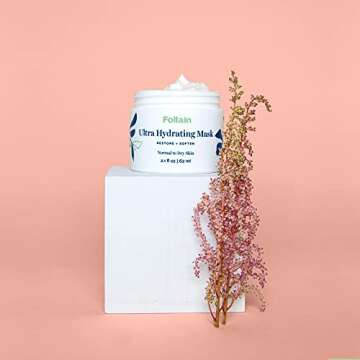 Follain Ultra Hydrating Face Mask: Restore + Soften | Intense Moisturizing, Nourishing Cream, Supports Anti-Aging, Soothing For Normal, Dry or Sensitive Skin, Cruelty Free, Vegan, 2.1 fl oz
