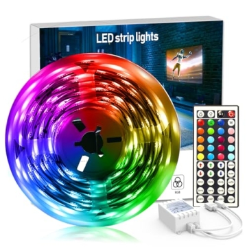 DAYBETTER 32.8ft RGB LED Strip Lights with Remote