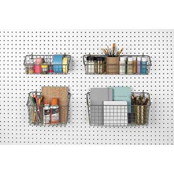 Spectrum Pegboard Wire Basket Small for Quality Storage