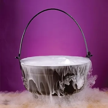 Fun World 14" Black Plastic Cauldron for Halloween Fun