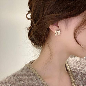 Kokoma Bow Knot Stud Earrings for Elegant Women | Jewelry