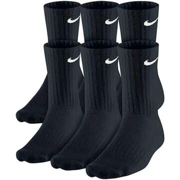 Nike Plus Cushion Crew Socks 6-Pack High Performance