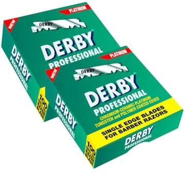 1000 Derby Professional Single Edge Razor Blades for straight razor