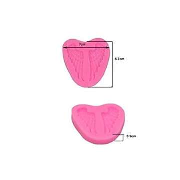 Angel Wing Silicone Mold Angle Baby Cherub Cherub's Angle's WINGS wing Silicone Mould Candy Mold For...