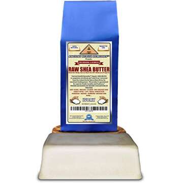 Ancient Health Remedies Organic Unrefined Raw AFRICAN IVORY WHITE SHEA BUTTER 1 LB (16 oz) BLOCK Bul...