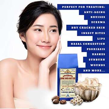 Ancient Health Remedies Organic Unrefined Raw AFRICAN IVORY WHITE SHEA BUTTER 1 LB (16 oz) BLOCK Bulk Grade A for Anti Aging, Base for DIY Body Butter, Beauty, Skin Moisturizer & Hand Cream(GHANA)