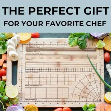 The Precision Cutting Board - Ideal Gift for Aspiring Chefs 9.75 x 13.75 in.