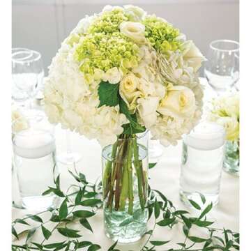 Treasures Untold Glass Cylinder Vases - Set of 12 for Events