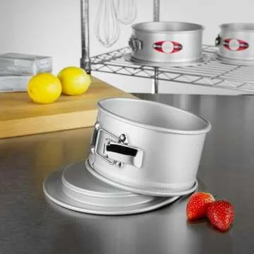 Fat Daddio's PSF-63 Anodized Aluminum Springform Pan, 6 x 3 Inch