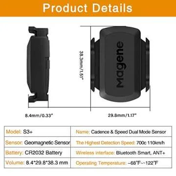 Magene S3+ Speed/Cadence Sensor for Cycling Performance