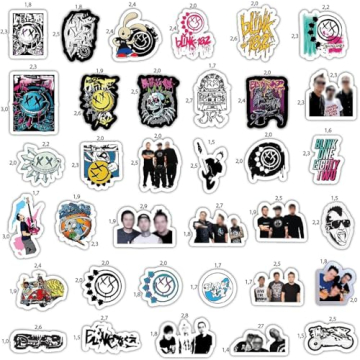 BulbaCraft Rock Band Stickers, Waterproof Vinyl Decals