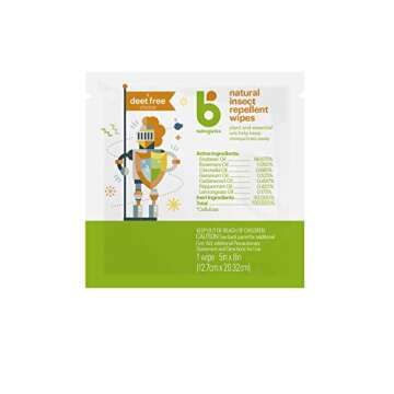 Babyganics DEET Free Insect Repellant Wipes - Safe for Kids