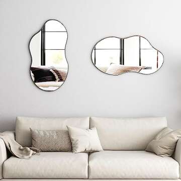 SHYFOY Asymmetrical Decorative Wall Mirror – Unique Design for Any Room
