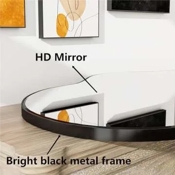 SHYFOY Asymmetrical Wall Mirror for Modern Home Decor
