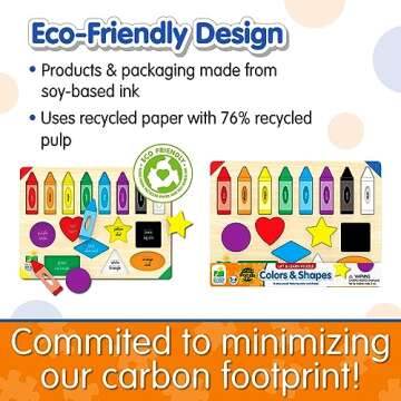 The Learning Journey: Lift & Learn Puzzle Colors & Shapes – Preschool Toys & Activities for Children Ages 3 and Up – Award Winning Educational Toy