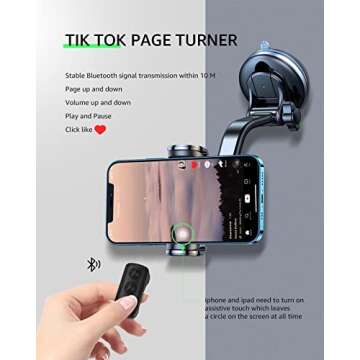 Fingertip Bluetooth Remote Control TIK TOK Wireless Page Turner TYUOBOX Camera Remote Shutter Selfie...