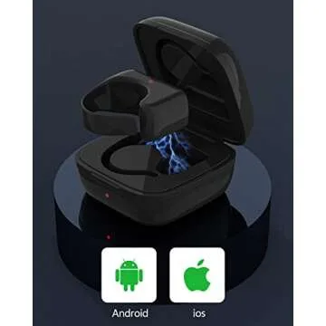 Fingertip Bluetooth Remote Control TIK TOK Wireless Page Turner TYUOBOX Camera Remote Shutter Selfie Button Controller with Charging Case for iPhone Android Ipad Cell Phone (Black)