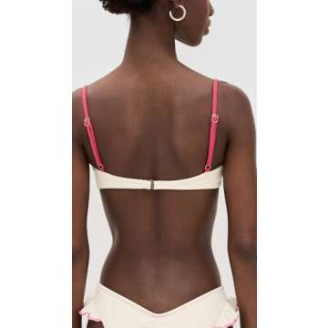 Stylish Montce Women's Binded Petal Bikini Top