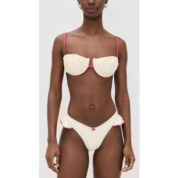 Stylish Montce Women's Binded Petal Bikini Top