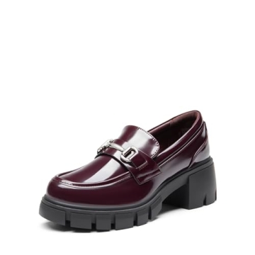 Stylish and Comfortable DREAM PAIRS Platform Chunky Loafers for Women