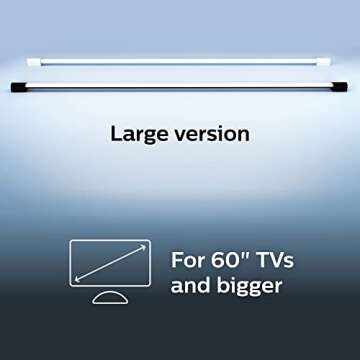 Philips Hue RGB Play Gradient LED Smart Light Tube - Large - Pack of 1 - Multicolor Effect - Indoor - Sync with TV, Music and Gaming - Bridge and Sync Box Required - Control with Voice or App - Black